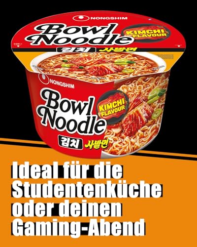 Nong Shim Instantnudeln Kimchi Bowl Noodle Soup – Koreanische Ramen Nudelsuppe - schnelle Zubereitung – 1 x 100g – Bild 4