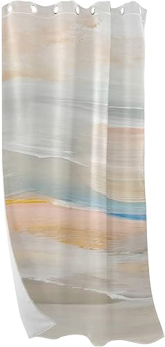 GuoChe Abstract Art Painting Curtains Window Curtains for Bedroom 84 Inch Length 84" Partition Room Dividers Sheer Curtains cortinas para ventanas