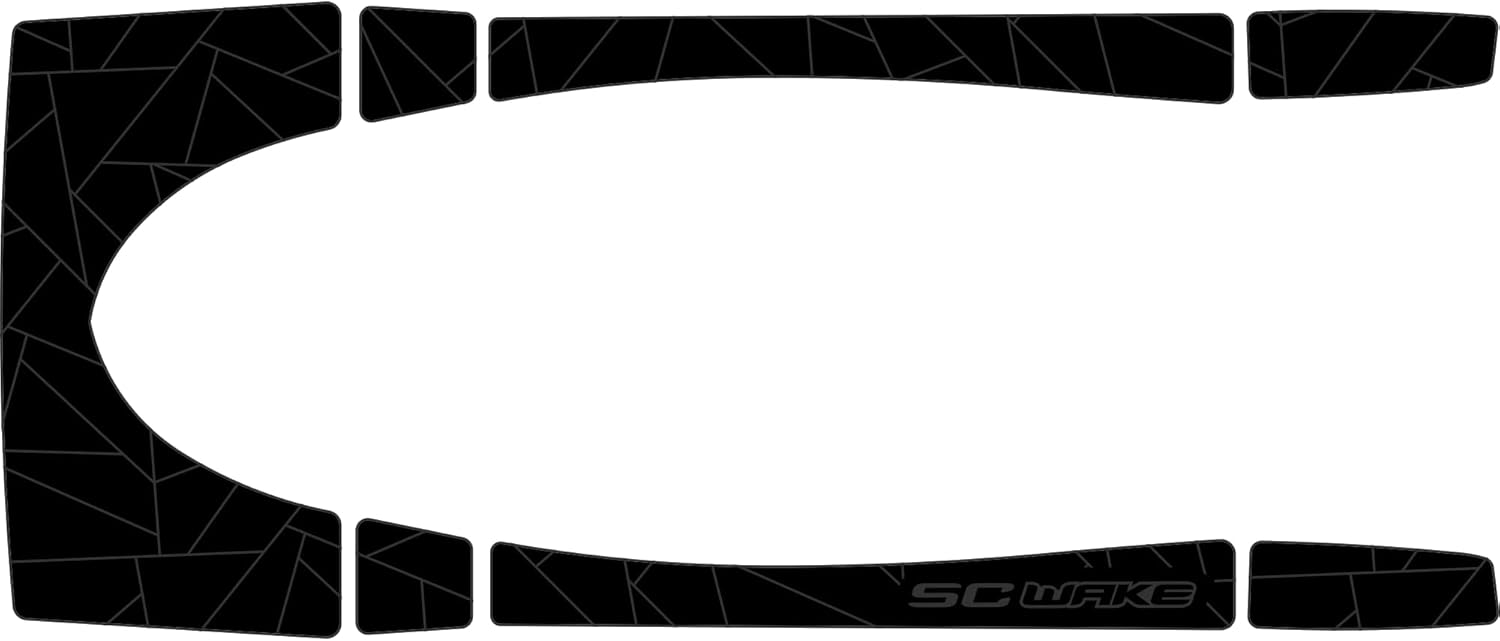 Premium Traction Mats Made for Sea-Doo RXP (Pre-06), 6mm Marine Grade EVA Foam PWC Decking, Diamond Cut Non-Slip Mat - Adhesive Comfort Series Fractal Design Mats - Black/Blue