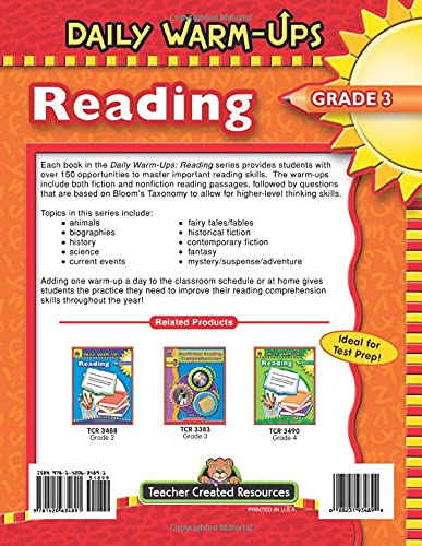 Daily Warm-Ups: Reading, Grade 3 from Teacher Created Resources - Image 2