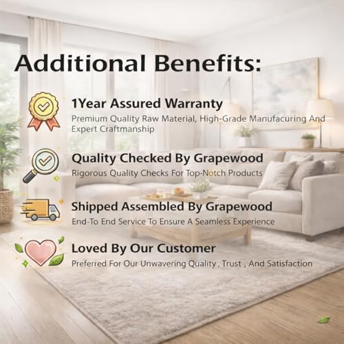 Image of Carlos LHS 4 Seater L Shape Sofa Set for Living Room & Home Office Furniture, Modern Durable Sectional Corner Sofa Couch, Premium Fabric Comfortable Seating with Strong Frame (Cream)