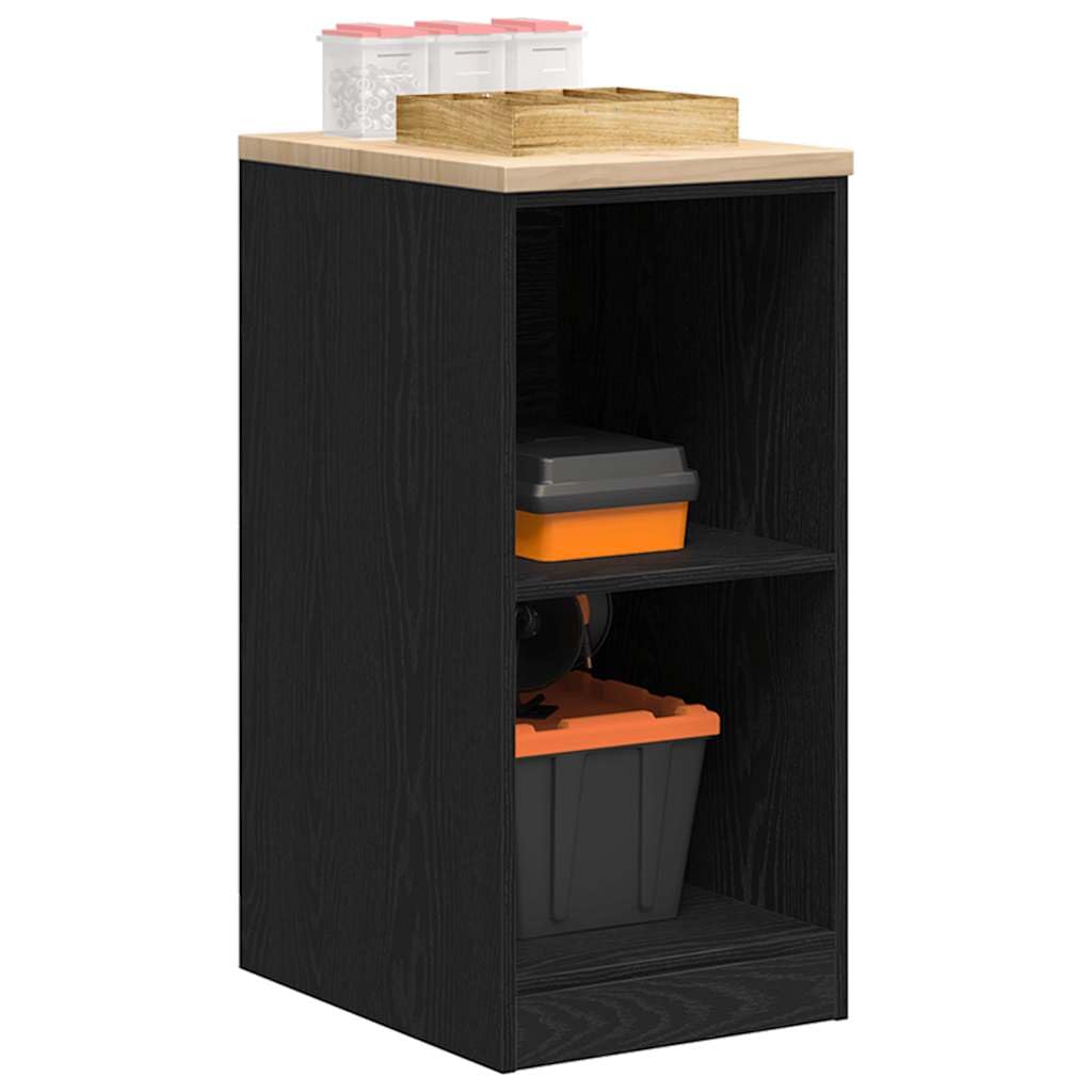 Armoire de Rangement de Garage Noir 40x51x85 cm Bois de pin,Entreprise & Industrie,Stockage Industriel,Armoires industrielles,18.5 kg-860536
