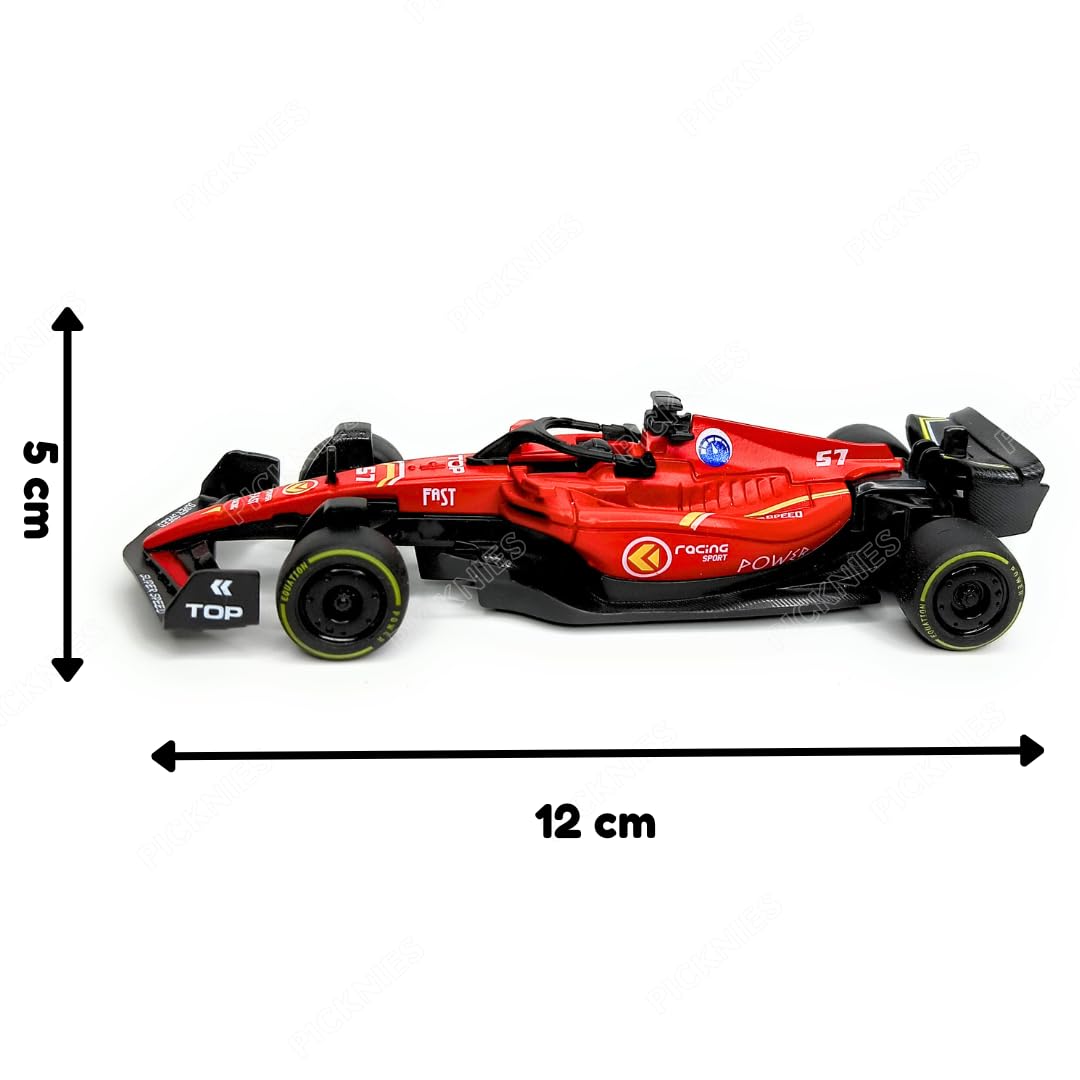 PICKNIES 1:36 Scale Diecast F1 Racing Car with Pull Back Action