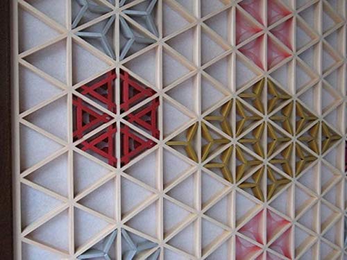 Amazon.co.jp: 組子色彩葉 【金銀麻の葉 ちらし 3色1号 七宝添え