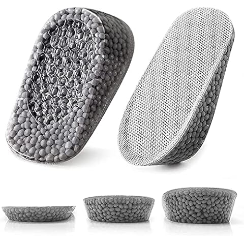 Height Increase Insoles Half Pad Silicone Insoles Gel Heel Cushion Shock Absorption Pads Soft Washable Women Men Heighten Insoles Cover