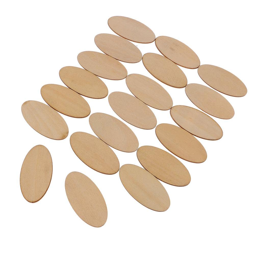 Étiquettes ovales en bois pour cadeaux personnalisés et fêtes