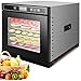 Produktbild Anbull 650W Dörrautomat Edelstahl, Dörrgerät Temperaturregler von 35-90, Timerfunktion von 48h Dörrzeit, BPA-frei, Dörrautomat für Obst- Fleisch- Früchte-Trockner-Gemüse-Kräuter (6 Etagen)