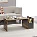 Produktbild [en.casa] Couchtisch Bollnäs mit Ablagefach 90 x 45 x 35 Wohnzimmertisch Sofatisch Eiche dunkel