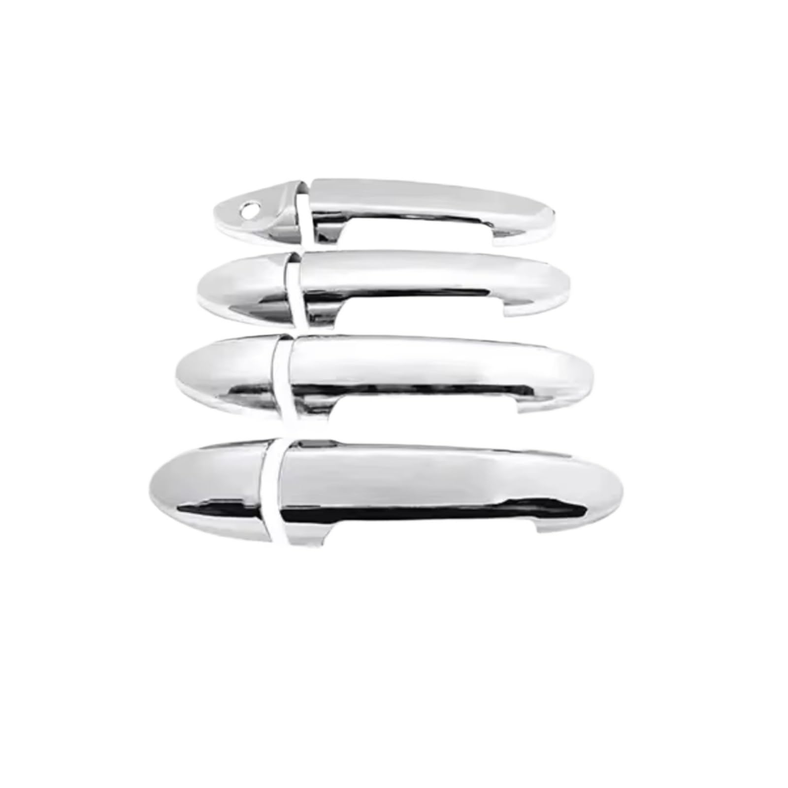 Qdzvalumv Silver Car Door Handles Cover Shell Compatible With For Escape Mk1 2001-2012 Car Exterior Door Handle Sticker Decoration Trim Set Accessories(Silver)
