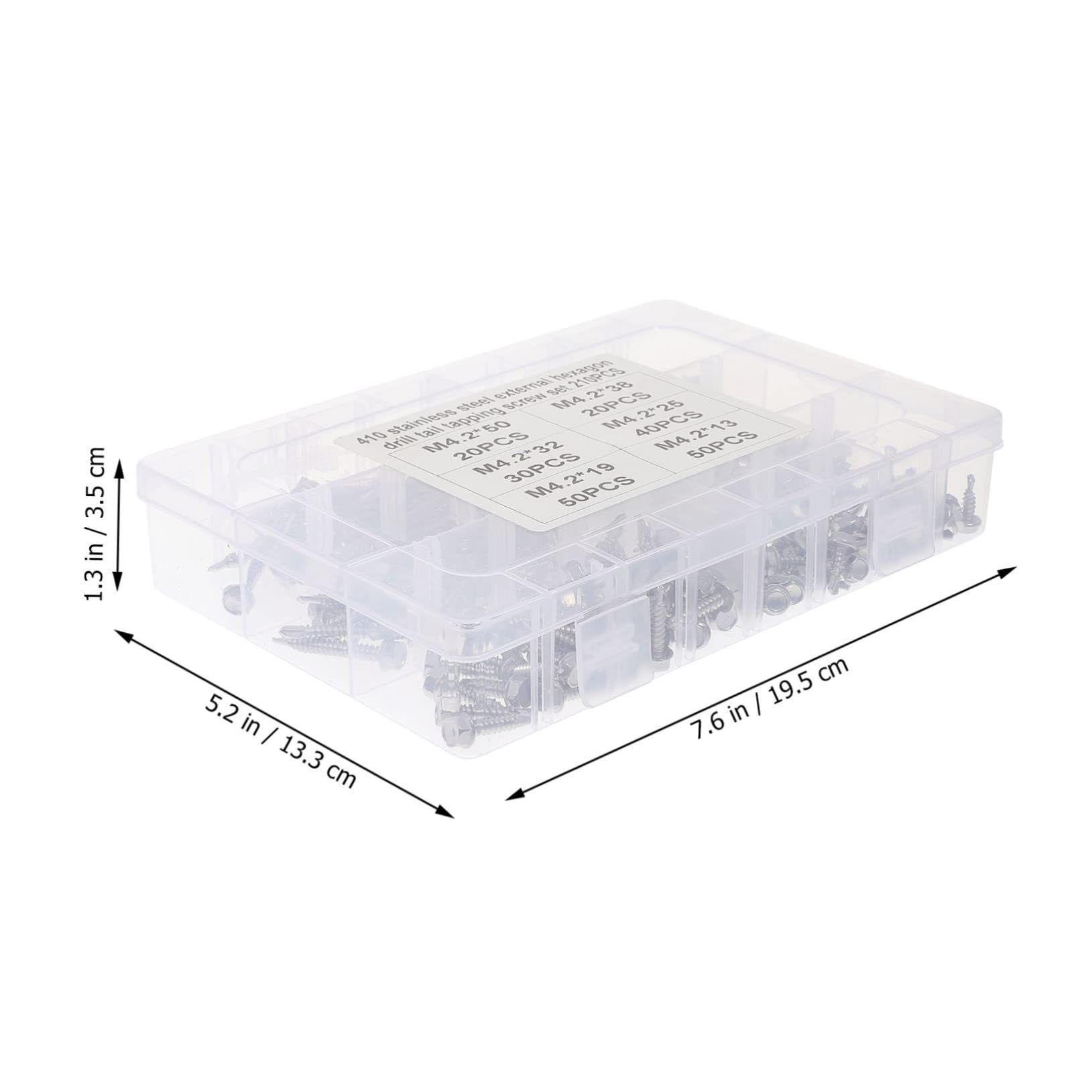 Surtido de Tornillos Autorroscantes M4.2 Acero Inoxidable 410