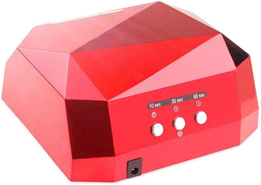 Red Phototherapy Machine，36W LED Nail Dryer Fast Curing Lamp for and Toe Nail Curing Nail Polish