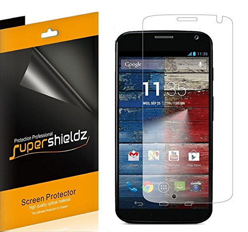(6 Pack) Supershieldz Designed for Motorola Moto X (1st Gen) Screen Protector, High Definition Clear Shield (PET)
