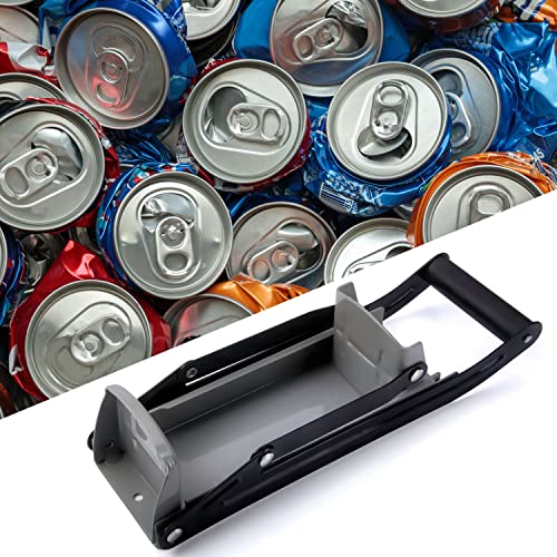 Dosenpresse Can Crusher & integrierter Flaschenöffner; Bierdosenpresse mit Hebelarm; Recycling Werkzeug zur Wandmontage