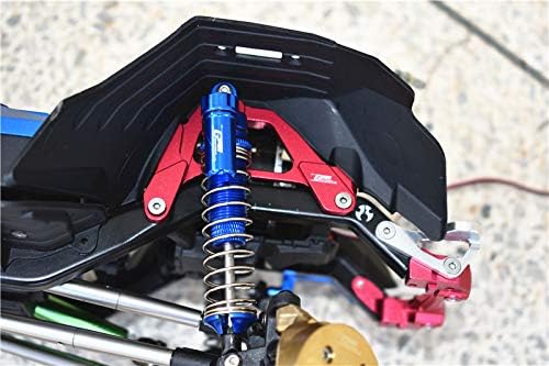 GPM 12Pc Set Upgrades Aluminum Front Shock Mount for SCX10 III Jeep Wrangler Rubicon (AXI03007) RC Cars (Blue)