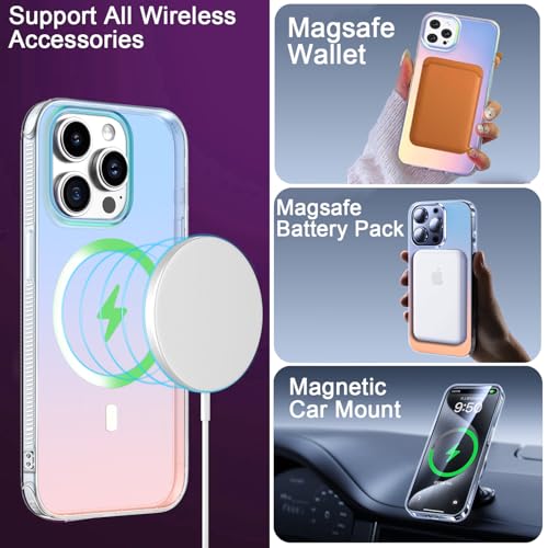 Coque iPhone 15 Pro transparente au design laser givré et doux