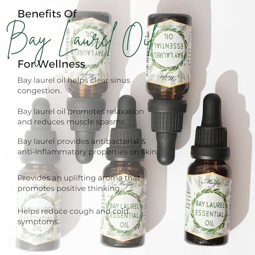 Aceite Esencial Natural de Laurel Merja, 0.68 fl oz, Pack x2 miniatura 4