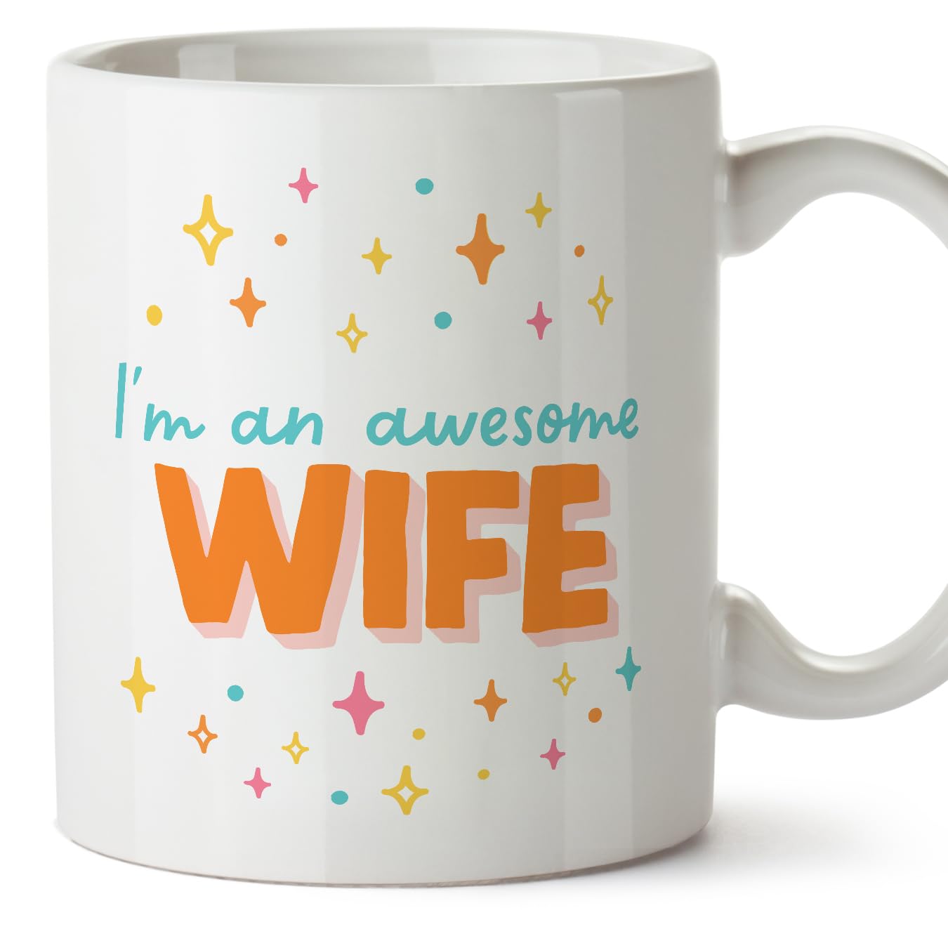 MUGFFINS Wife Mug - in English - I'm Awesome! - Funny Gift - Ceramic 11oz Mug