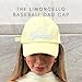 Trendy Fashion Baseball Dad Caps | Men & Women Low Profile Hats | Cute Ladies Western Ponytail Vintage NY Ball Cap | Womens Distressed Summer | Cotton | Adjustable Strap (Limoncello | Butter Yellow)