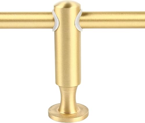 Miniatura 8 de Toallero para baño para sala de estar, perchero giratorio, bata, sombrero, ropa, colgador de pared, toalleros para baño, con 6 ganchos (latón)