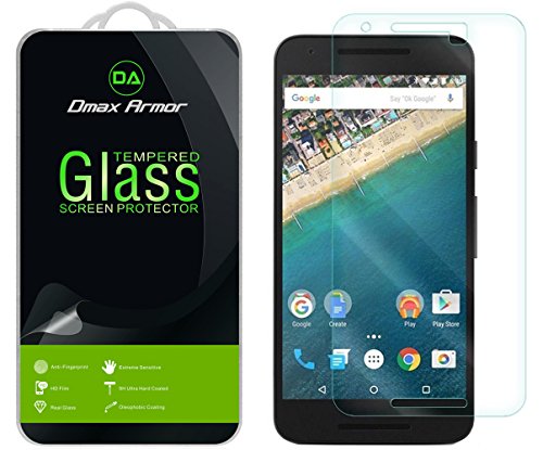 [2-Pack] Dmax Armor for Nexus 5X Screen Protector, [Tempered Glass] 0.3mm 9H Hardness, Anti-Scratch, Anti-Fingerprint, Bubble Free, Ultra-Clear