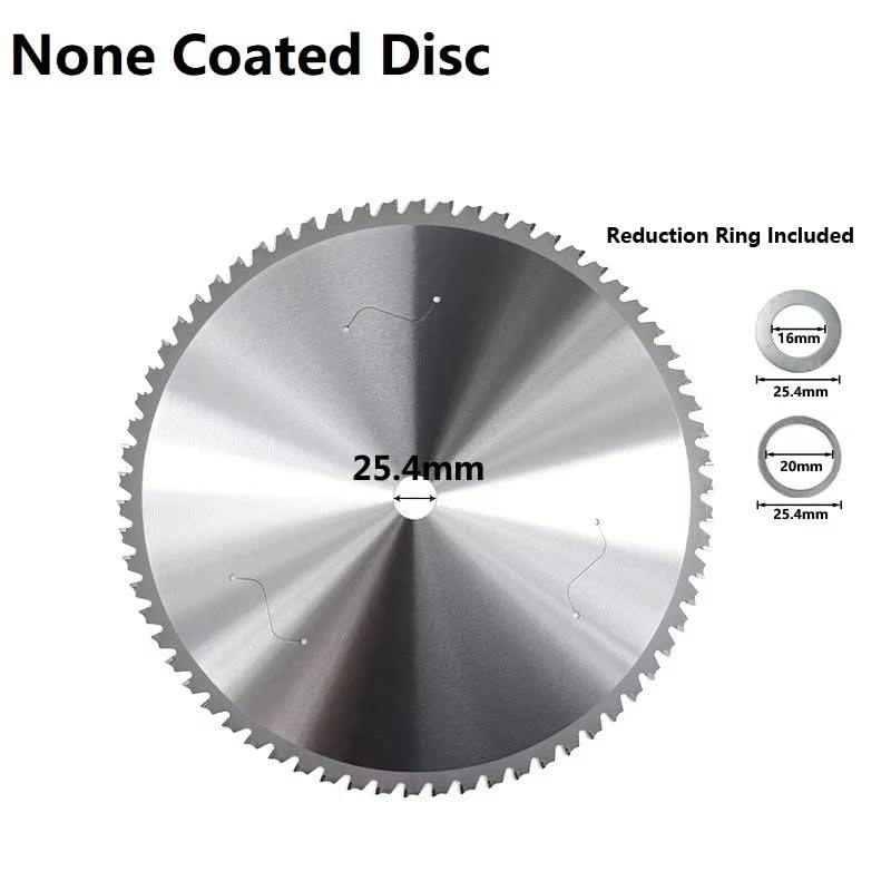 Ddyspan Metal Cutting Blade 180-355mm Carbide Circular Saw Blade 36/48/60/66/80/90T Iron Cutting Disc,355x2.6x2.0x25.4x80T