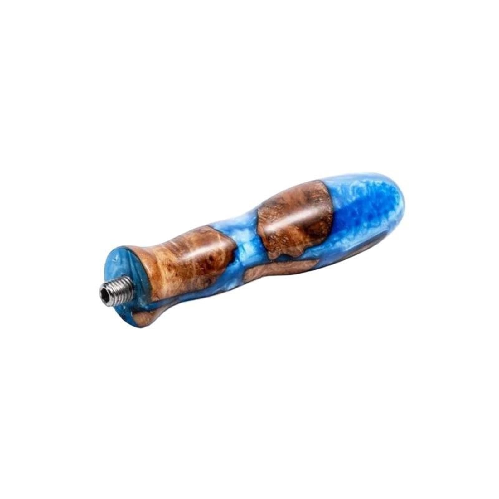 Poignée De Porte-filtre Sans Fond En Résine Lumineuse, Remplacement Pour Machine À Expresso, Accessoires De Modification De Café, Panier Filtrant(Streamer blue)
