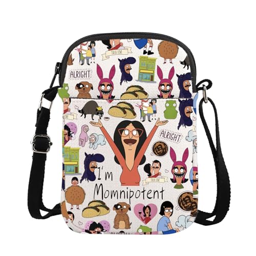 ENSIANTH Cartoon TV Show Merch - Cartoon Lover Crossbody Bag Family Inspired Fans Gift I'm Momnipotent Gift (Momnipotent CB)