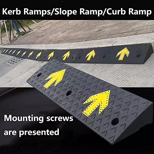 Rampa de goma resistente FREAZE para bordillos 100x25x5cm miniatura 3