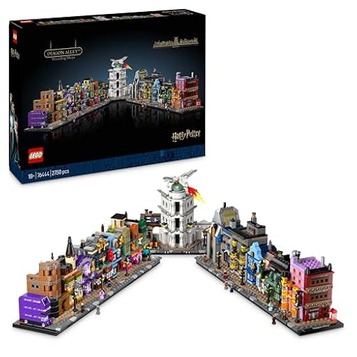 LEGO Harry Potter Tiendas Mágicas del Callejón Diagon Maqueta para Adultos y 12 Micro Figuras de Colección, Autobús Noctámbulo, Regalo para Mujeres y Hombres, Decoración Dormitorio, Set de Magia 76444 | Ya disponible en tu tienda friki favorita! En mundofriki.es!