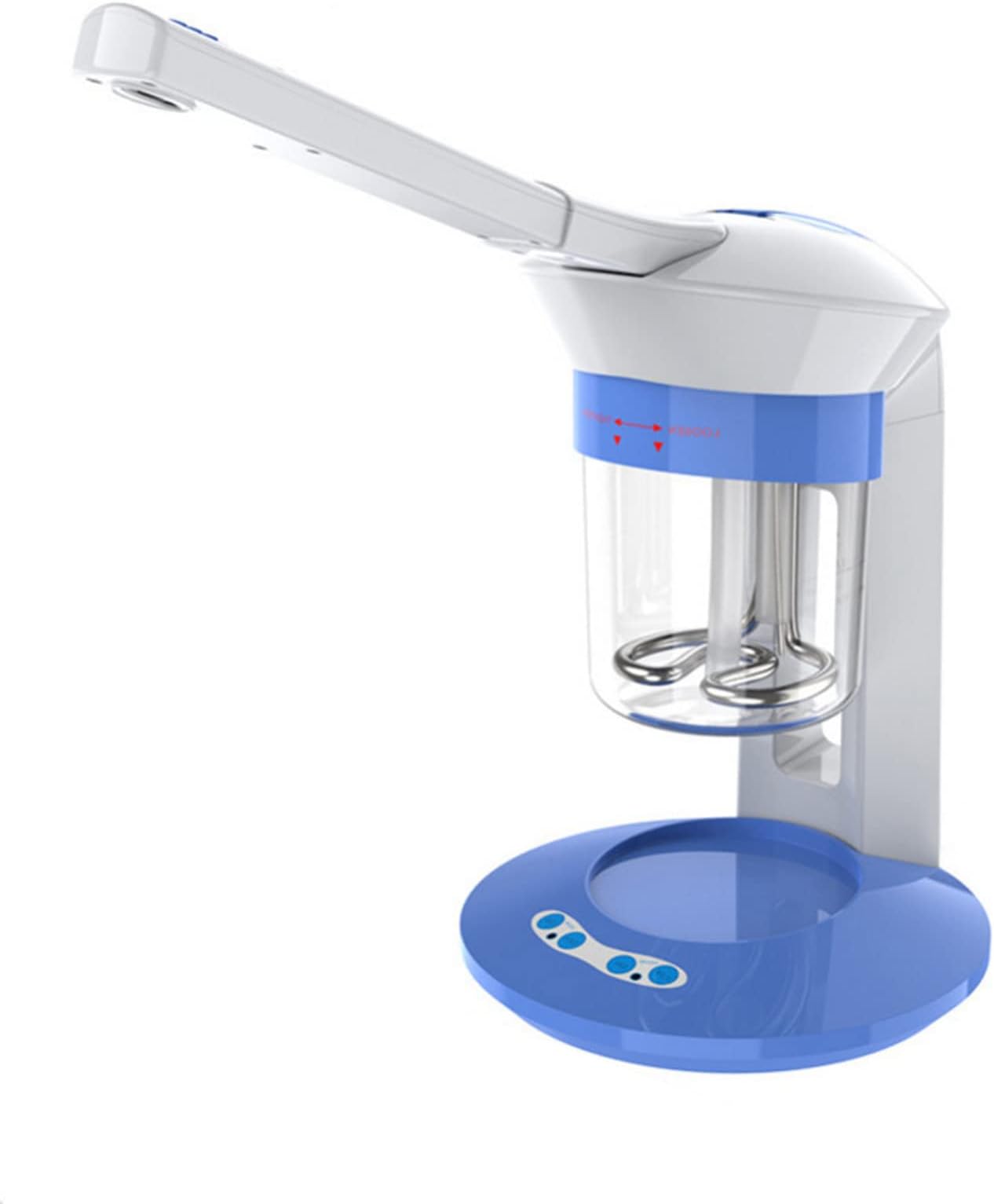 HelloCreate 2- in- 1 Tabletop Facial Steamer Portable Mini Ozone Ionic Face Steamer with Rotating Arm for Moisturizing Deep Cleansing Skin Personal Care