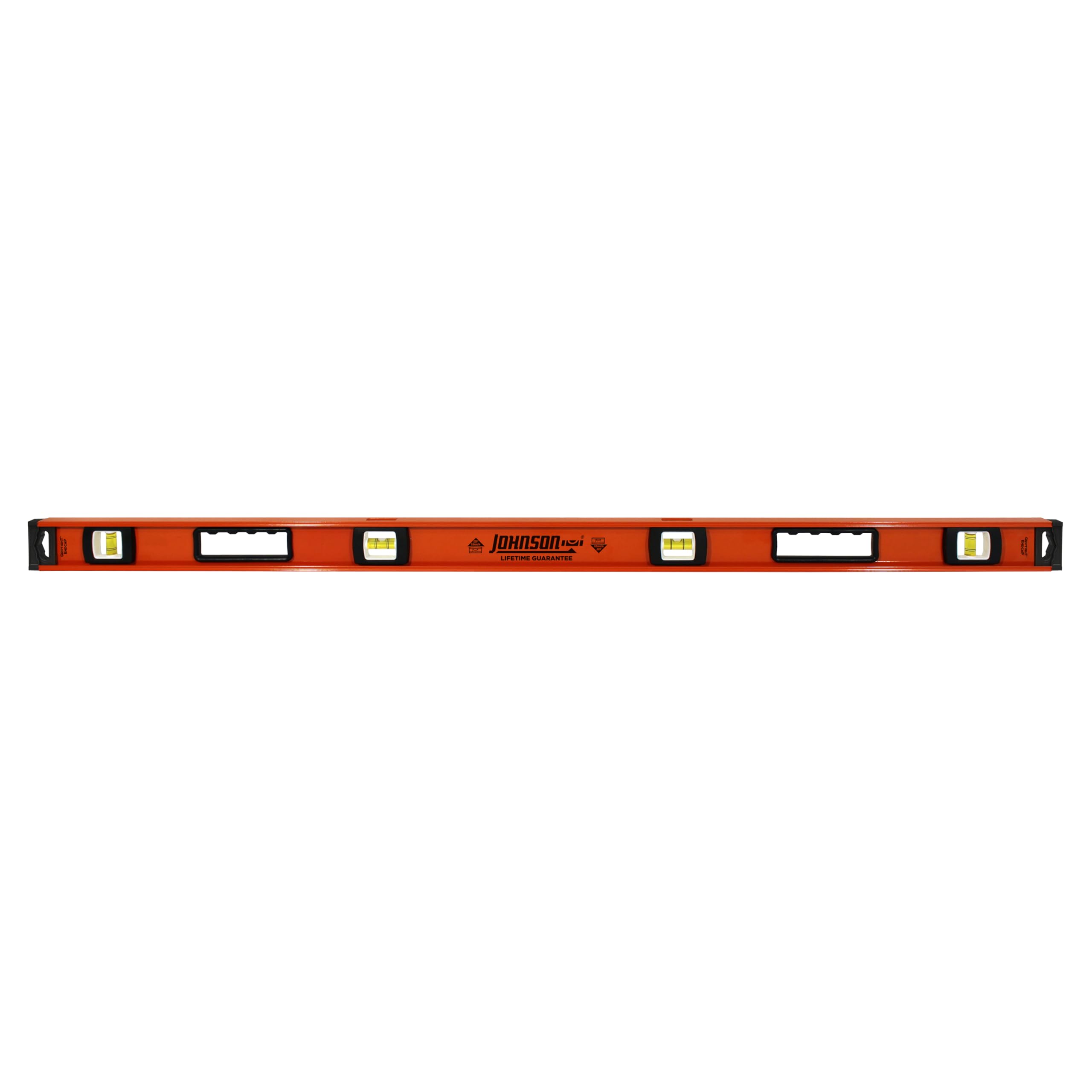Johnson Level & Tool 1253-4800 Heavy Duty I-Beam Aluminum Level, 48", Orange, 1 Level