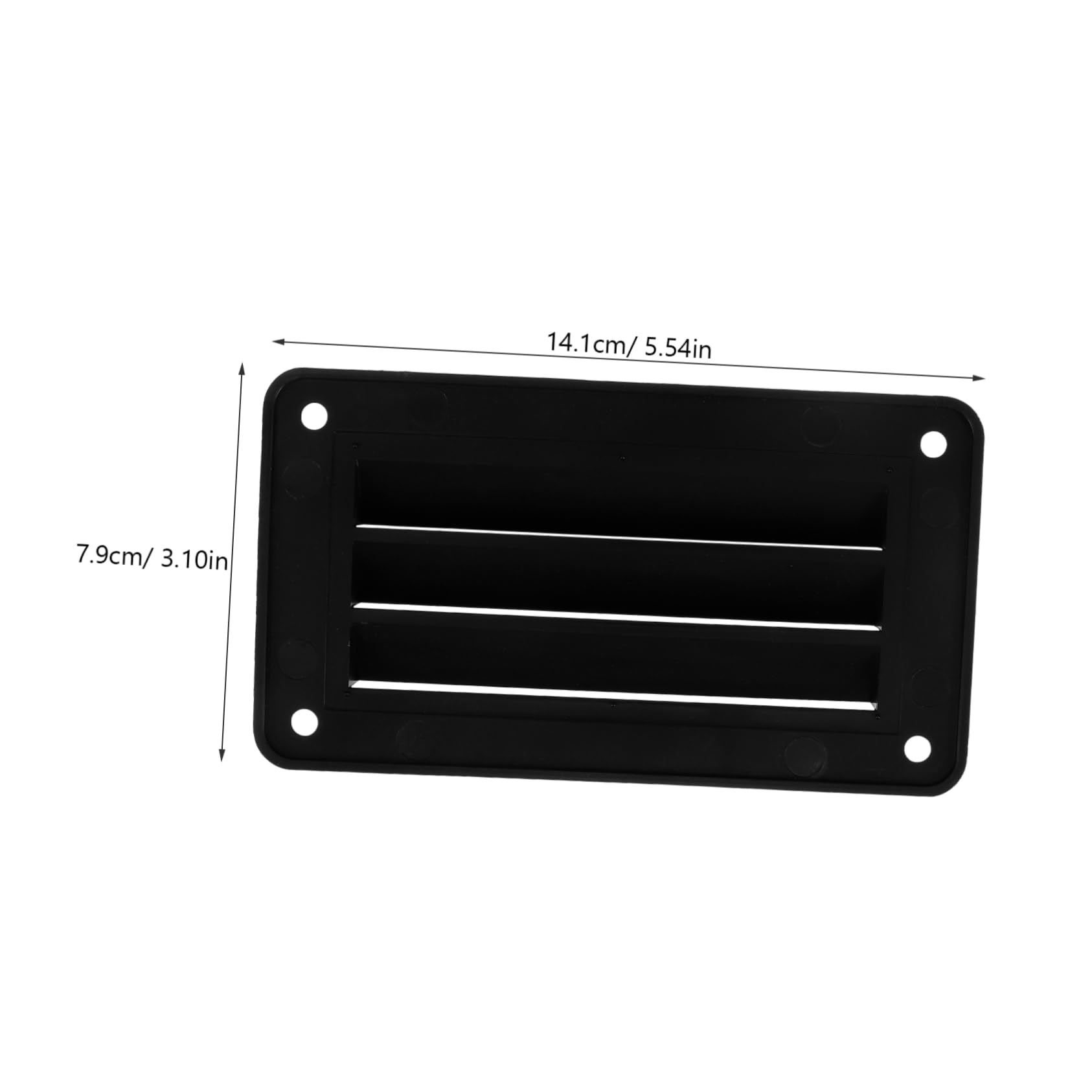 MUELODSIC 1 Set Louvered Vent Panel with Screws Durable and Rv Ventilation Grill for Efficient Airflow and Rainwater Protection for Yachts and Boats