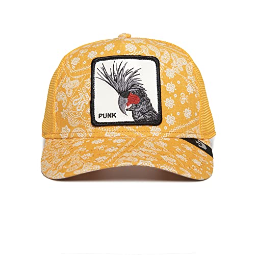 Goorin Bros. The Farm Trucker-Kappe aus Netzstoff für Damen und Herren męska czapka z daszkiem, Żółty kaszmir (łuk do malowania w sprayu), rozmiar uniwersalny