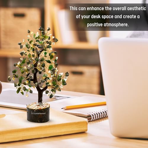 Image of Money Success Crystal Tree for Good Luck - Healing Crystals Money Tree for Wealth, Positive Energy at Home Office - Decorative Spiritual Gifts for Vastu, House Warming