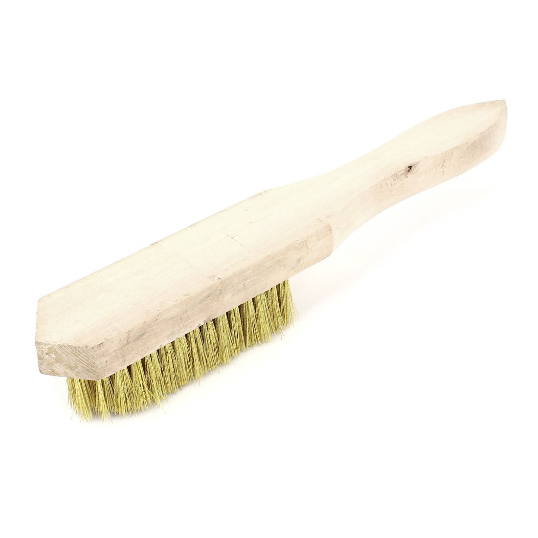 Aexit 26cm Length Wooden Handle Brass Wire Cleaning Brush Hand Tool (0009031812e19e41d7ef3cfa09f60900)