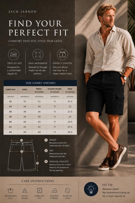 Image of Comfort Fit Shorts for Men & Women | Cotton Stretch Fit | 32-44