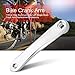 Bnineteenteam Bike Crank Arm,Aluminum Alloy Left Single Chain Crank Arm 170mm Left Crank Arm for Bike Replacement Accessory(Silver-)