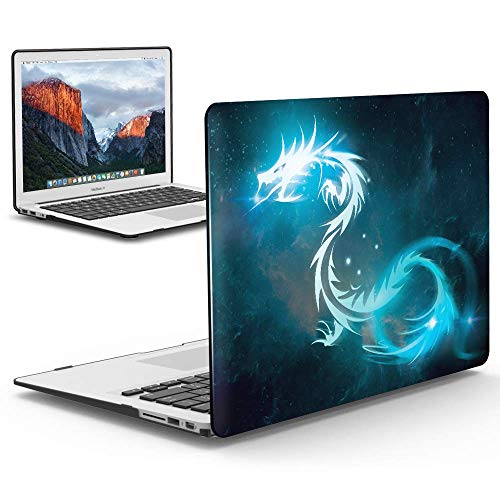 IBENZER MacBook Air 13 Inch Case, Soft Touch Hard Case Shell Cover for Apple MacBook Air 13 A1369 1466, Dragon, MAD13DRN+1