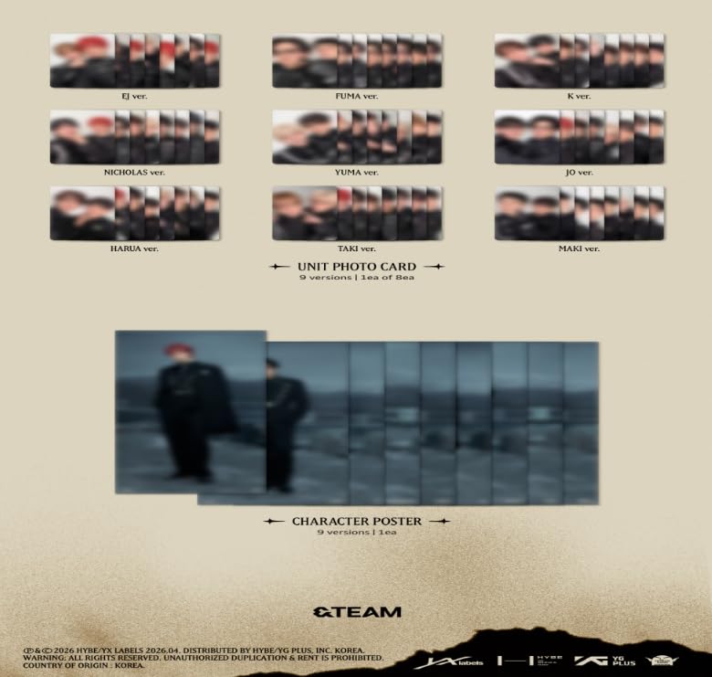 Amazon.co.jp: [ SOLO EDITION ] &TEAM - 3rd EP [ We on Fire ] 韓国