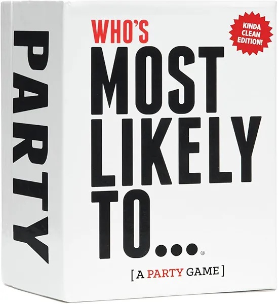 DSS Games Who's Most Likely to... Kinda Clean Family Edition [A Party Game] | Game Night, Big Groups, Prime Deal