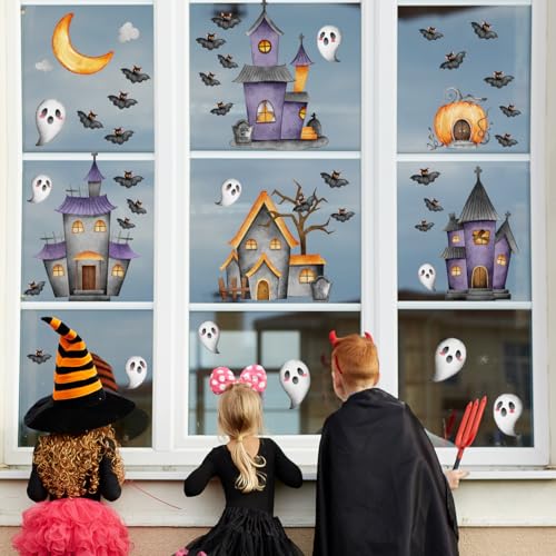 Vinilo Decorativo de Pared Casa Embrujada Halloween miniatura 6