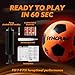 SYNCFUN Glow in The Dark Soccer Ball for Boys, Light Up Soccer Night Sports Gear Gifts Games, Red Glowing Ball, Ball Accessories Gifts for Teen Boy Toys Ages 3 Old and Up