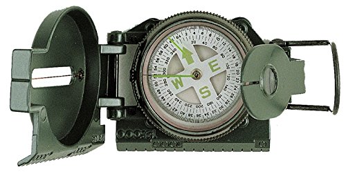 Brújula militar líquida con regla y lupa miniatura 1