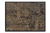  HMT Felpudo Vintage Poliamida, 100% Poliamida, marrón Pardo, 60 x 80 cm