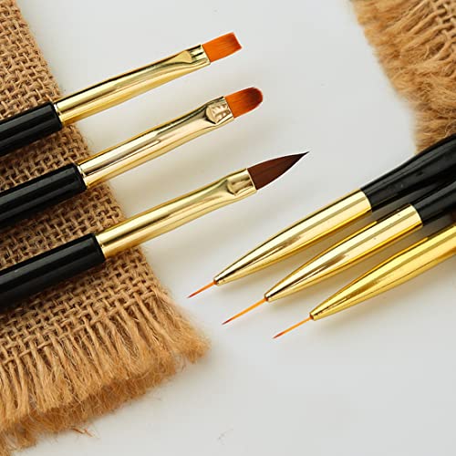 Zeayebsr 3 Stück Gelnagel Pinsel,gelnägel pinselset Gel Pinsel Set für Nailart Pinsel Nagelzubehör,Acrylfingernägel Nailart Maniküre Nagelzubehör – Bild 6