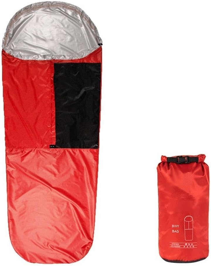 Waterproof Bivy Sack with Heat Reflective Technology and Breathable Design for Camping and Hiking (Green)