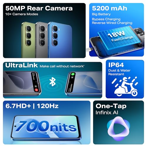 Image of Infinix HOT 60 5G+ (Caramel Glow, 6GB RAM, 128GB Storage) | 90FPS Gaming | 500K+AnTuTu Score | One-Tap AI Button | Infinix AI