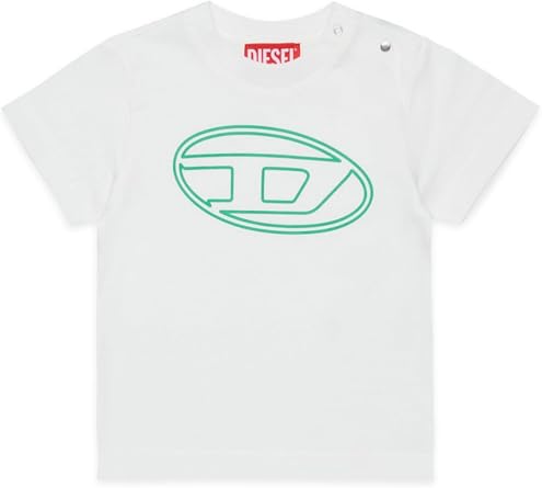Diesel Baby Jersey T-Shirt with Branded Oval D Maxi Logo