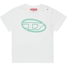 Diesel Baby Jersey T-Shirt with Branded Oval D Maxi Logo