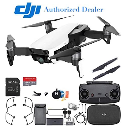 DJI Mavic Air Drone Quadcopter (Arctic White) Starters Bundle (Renewed)